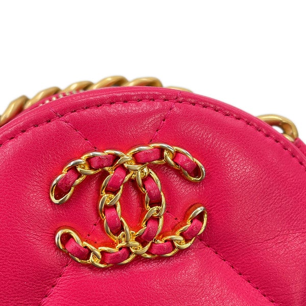 シャネル チェーンショルダーバッグ シャネル19 マトラッセ ココマーク ラムスキン AP0945 CHANEL