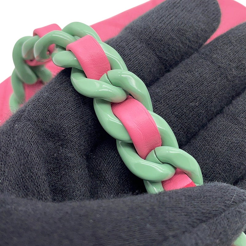 シャネル チェーンショルダーバッグ ココマーク マトラッセ ラムスキン AS3876 CHANEL