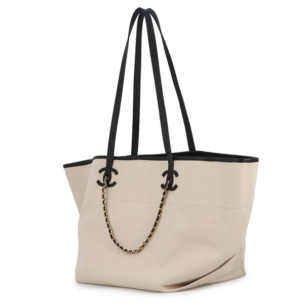 シャネル トートバッグ ココマーク スモール ショッピングバッグ キャンバス/カーフスキン AS6285 CHANEL 2way 2026年春夏