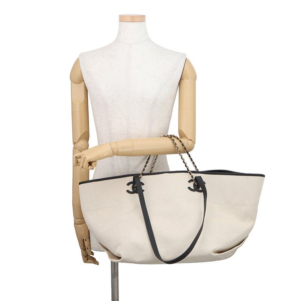 シャネル トートバッグ ココマーク スモール ショッピングバッグ キャンバス/カーフスキン AS6285 CHANEL 2way 2026年春夏