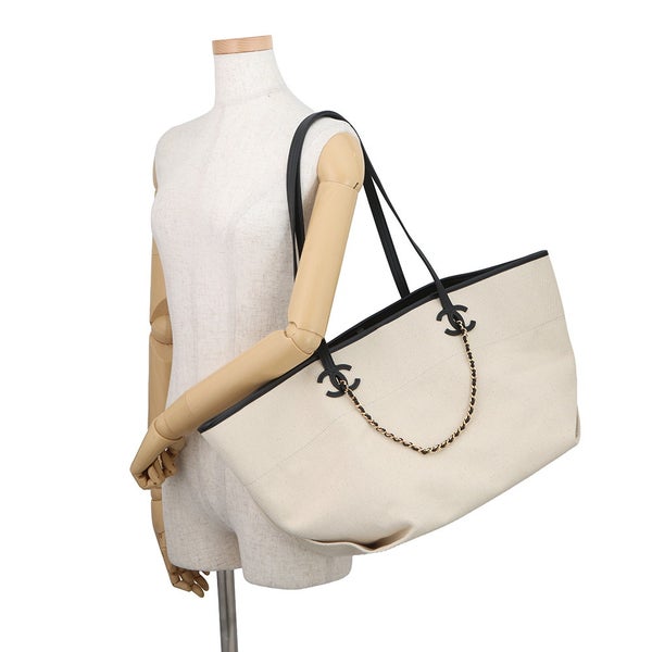 シャネル トートバッグ ココマーク スモール ショッピングバッグ キャンバス/カーフスキン AS6285 CHANEL 2way 2026年春夏