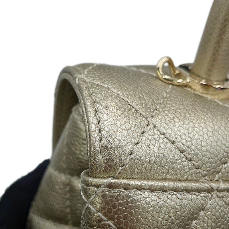 シャネル ハンドバッグ マトラッセ ココマーク ココハンドルXS キャビアスキン A92990 CHANEL 2wayショルダーバッグ