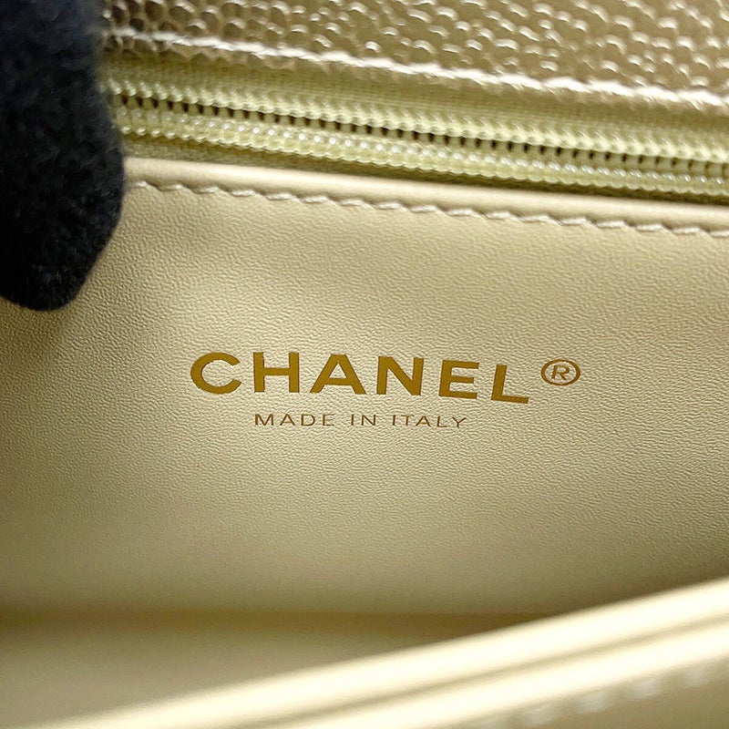シャネル ハンドバッグ マトラッセ ココマーク ココハンドルXS キャビアスキン A92990 CHANEL 2wayショルダーバッグ