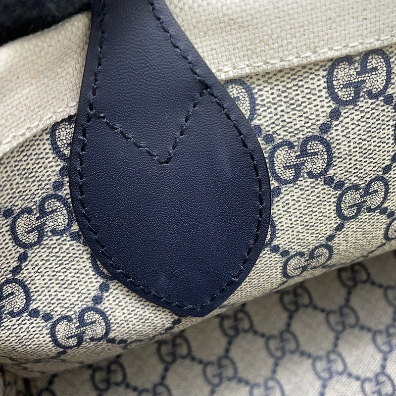 グッチ ハンドバッグ プリントロゴ ミニトートバッグ キャンバス/レザー 772144 GUCCI バッグ 2wayショルダーバッグ