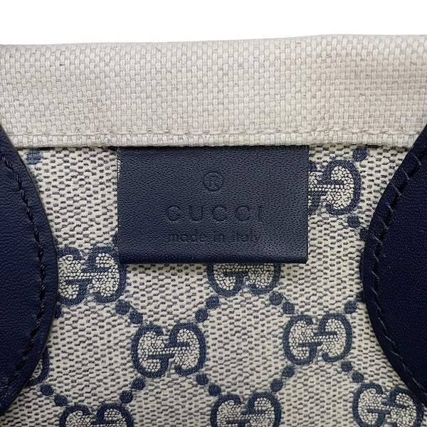 グッチ ハンドバッグ プリントロゴ ミニトートバッグ キャンバス/レザー 772144 GUCCI バッグ 2wayショルダーバッグ