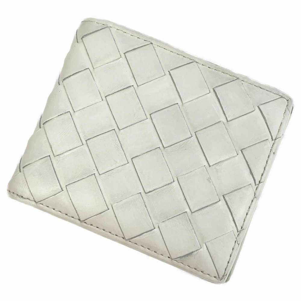 Bottega Veneta ホワイト三つ折り財布美品 BOTTEGA VENETA - ボッテガヴェネタ BOTTEGA VENETA カセット マキシ