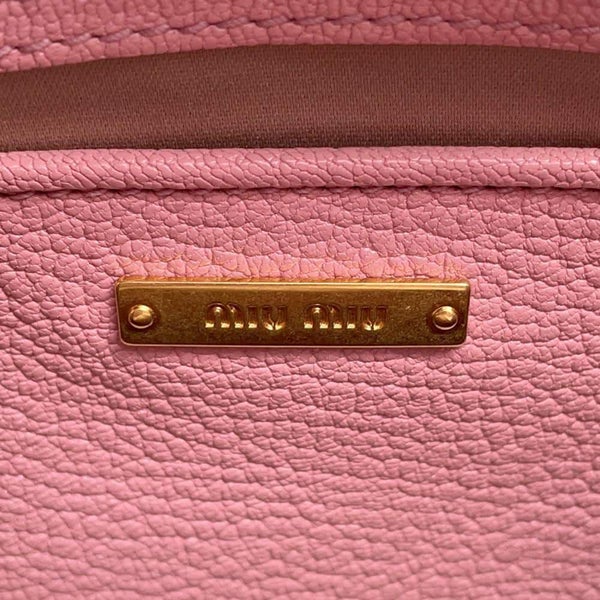 ミュウミュウ ハンドバッグ フラワー レザー 5BA046 Miu Miu 2wayショルダー