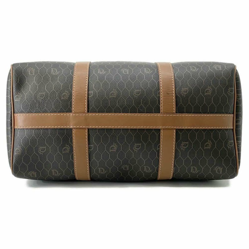 クリスチャン・ディオール ボストンバッグ ハニカム柄 PVC/レザー Christian Dior