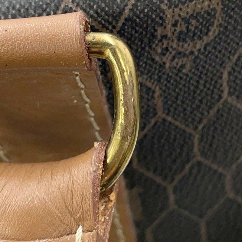 クリスチャン・ディオール ボストンバッグ ハニカム柄 PVC/レザー Christian Dior