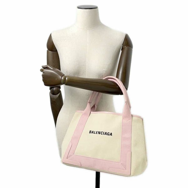 バレンシアガ トートバッグ ネイビーカバス S ポーチ付 339933 BALENCIAGA スモールサイズ