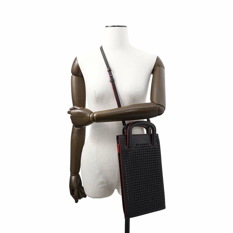 クリスチャン・ルブタン ハンドバッグ トリックトラック スモール スパイクスタッズ 1165005 Christian Louboutin クラッチ 3wayバッグ 黒