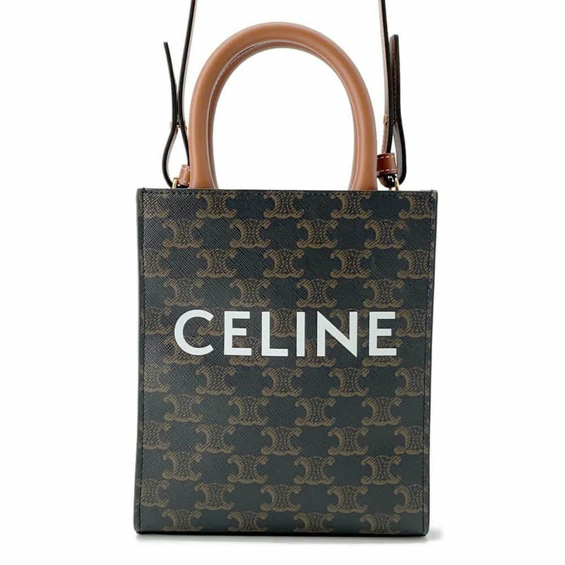 セリーヌ ハンドバッグ トリオンフ ミニ バーティカル カバ 194372 CELINE バッグ 2wayショルダーバッグ