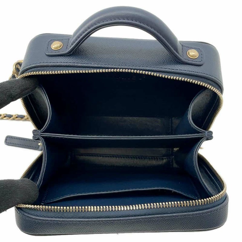 シャネル チェーンショルダーバッグ CCフィリグリー バニティバッグ キャビアスキン A93343 CHANEL バッグ