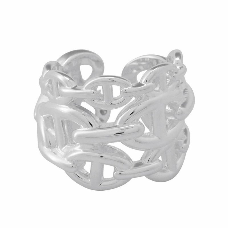 エルメス リング シェーヌダンクル アンシェネGM Enchainee SV925シルバー リングサイズ57 HERMES