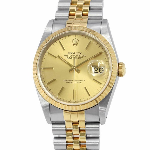 ロレックス デイトジャスト L番 SS/K18YG 116233 ROLEX 腕時計 シャンパン文字盤