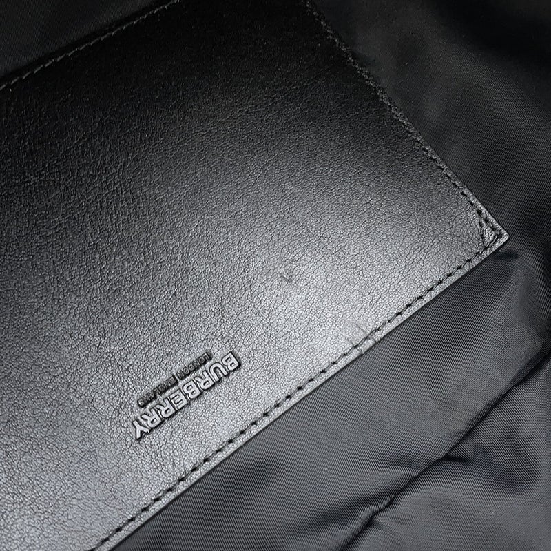 バーバリー ボディバッグ ホースフェリープリント コーティングキャンバス 8036557 BURBERRY ウエストバッグ 黒