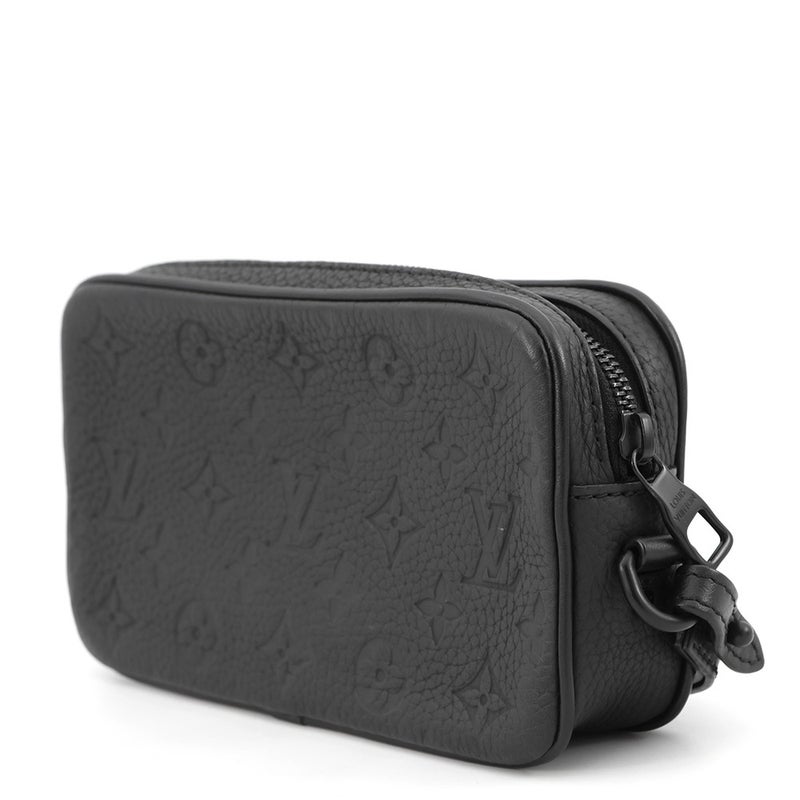 ルイヴィトン セカンドバッグ モノグラム・トリヨン ポシェット・ヴォルガ M55703 LOUIS VUITTON 黒 ブラック
