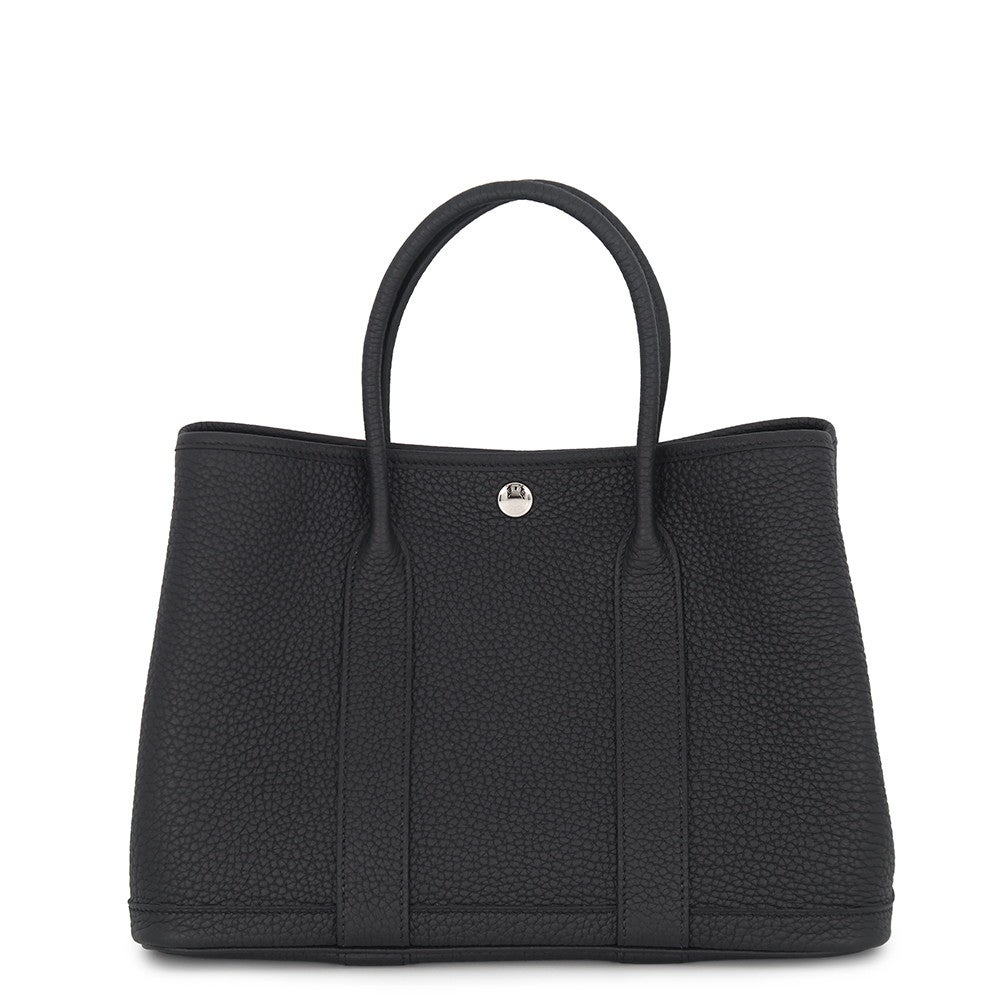 エルメス トートバッグ ガーデンパーティTPM ブラック/シルバー金具