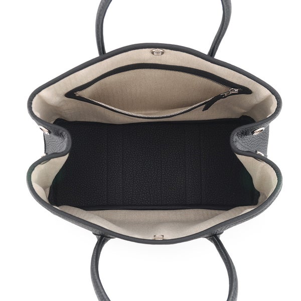 エルメス トートバッグ ガーデンパーティTPM ブラック/シルバー金具 ネゴンダ B刻印 HERMES Garden Party 黒