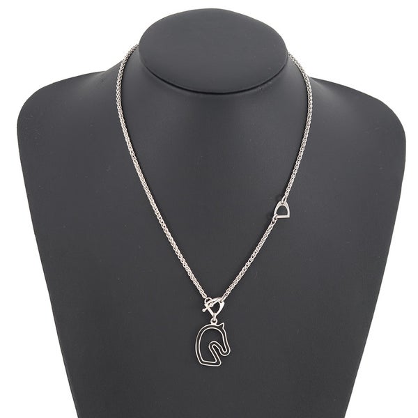 エルメス ネックレス トネール スモール ブラック/シルバー金具 HERMES アクセサリー 黒