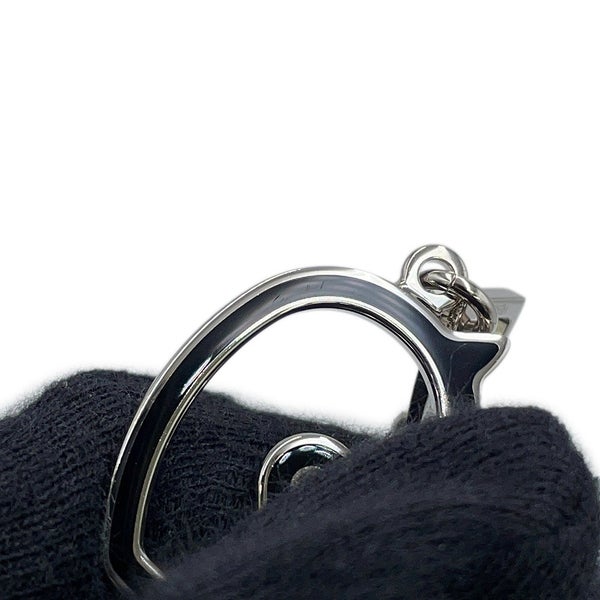 エルメス ネックレス トネール スモール ブラック/シルバー金具 HERMES アクセサリー 黒