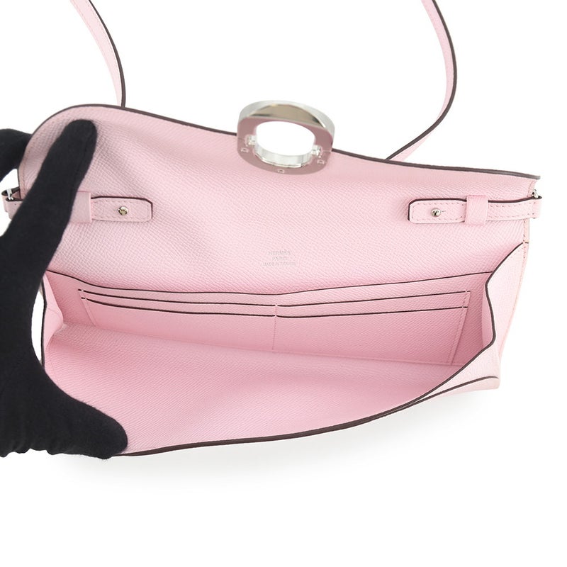 エルメス 長財布 シェーヌダンクル トゥーゴー ローズダーリン/シルバー金具 エプソン W刻印 HERMES 財布