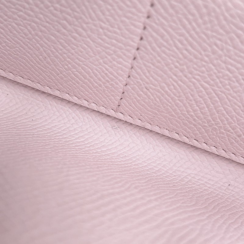 エルメス 長財布 シェーヌダンクル トゥーゴー ローズダーリン/シルバー金具 エプソン W刻印 HERMES 財布