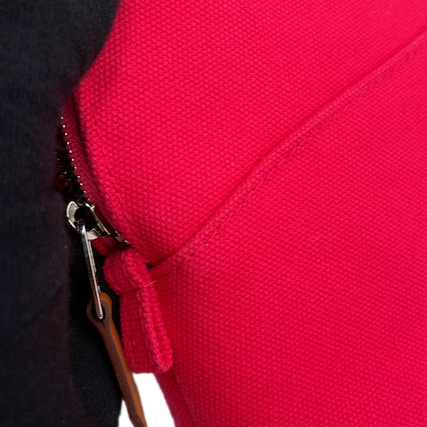エルメス ポーチ ボリードポーチ PM ハイビスカス/シルバー金具 キャンバス HERMES 小物入れ