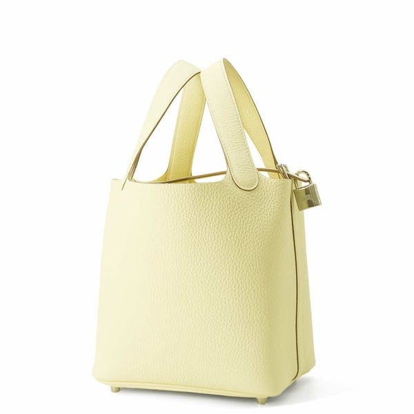 エルメス ハンドバッグ ピコタンロックPM ジョーヌミルトン/シルバー金具 トリヨンクレマンス K刻印