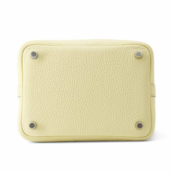 エルメス ハンドバッグ ピコタンロックPM ジョーヌミルトン/シルバー金具 トリヨンクレマンス K刻印