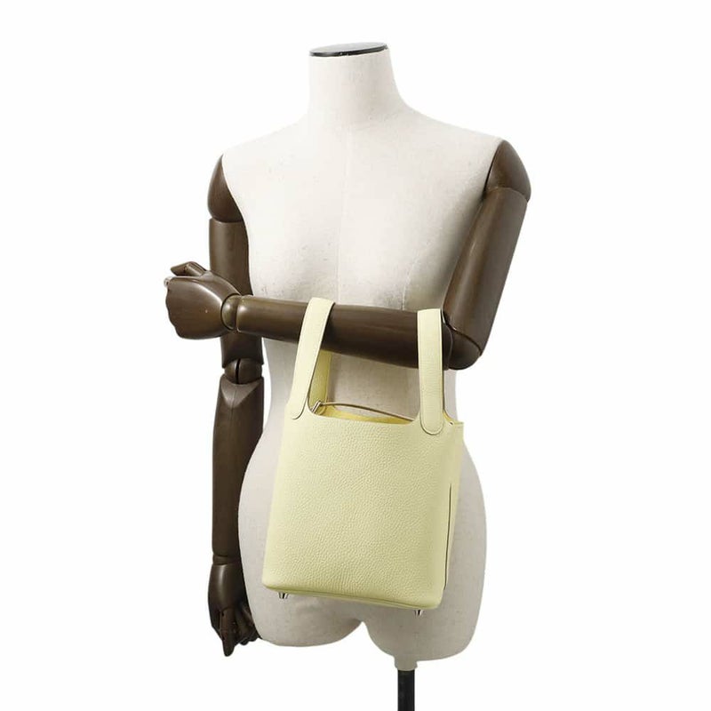 エルメス ハンドバッグ ピコタンロックPM ジョーヌミルトン/シルバー金具 トリヨンクレマンス K刻印