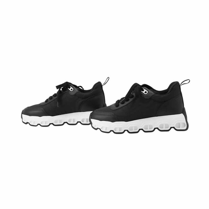 エルメス スニーカー インパルス ナイロン/レザー レディースサイズ35.5 HERMES 靴 黒 白