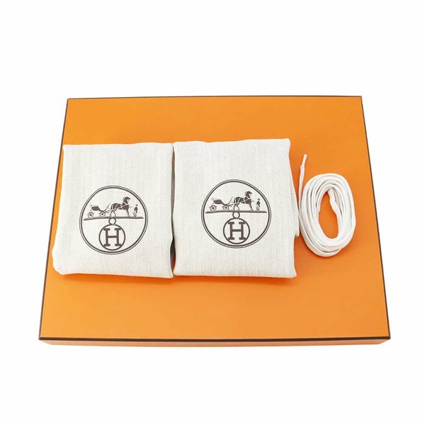 エルメス スニーカー インパルス ナイロン/レザー レディースサイズ35.5 HERMES 靴 黒 白