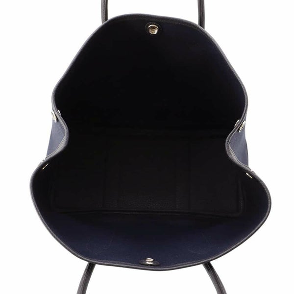 エルメス ガーデンパーティTPM ブルーマリン/ブラック/シルバー金具 トワルアッシュ/ネゴンダ W刻印