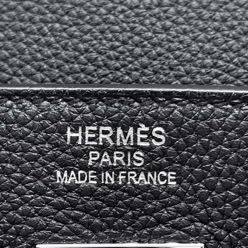 エルメス バーキン40 ブラック/シルバー金具 トゴ K刻印 HERMES Birkin ハンドバッグ