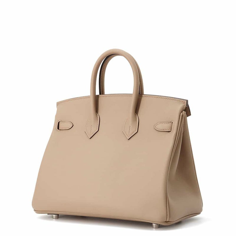 エルメス バーキン25 ヴェルソ ベージュマルファ/グリペール/シルバー金具 スイフト W刻印 HERMES Birkin ハンドバッグ