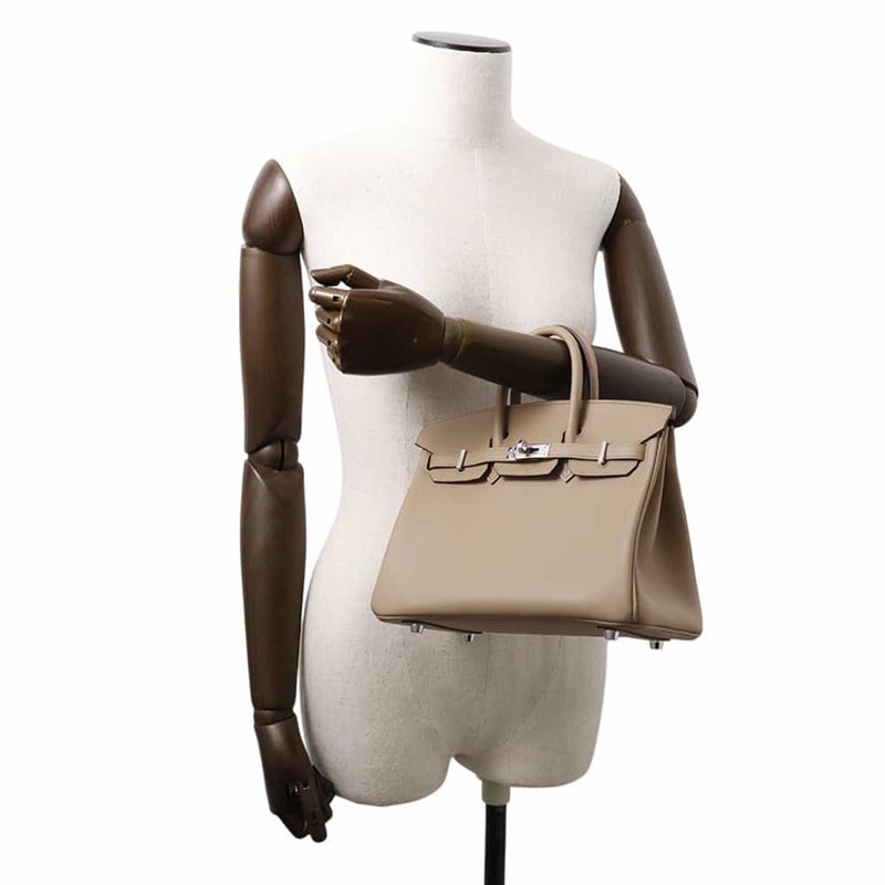 エルメス バーキン25 ヴェルソ ベージュマルファ/グリペール/シルバー金具 スイフト W刻印 HERMES Birkin ハンドバッグ