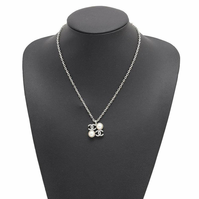 シャネル ネックレス ココマーク ラインストーン フェイクパール I25S ABF723 CHANEL アクセサリー