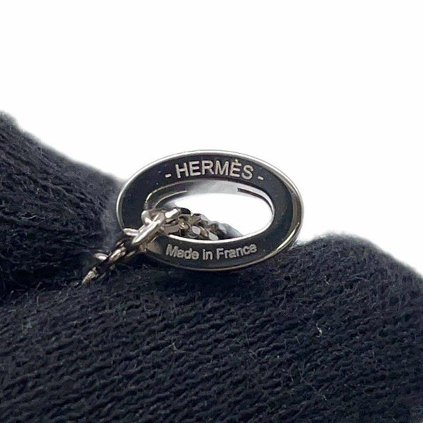 エルメス ネックレス ミニ・ポップアッシュ ブラック/シルバー金具 HERMES アクセサリー