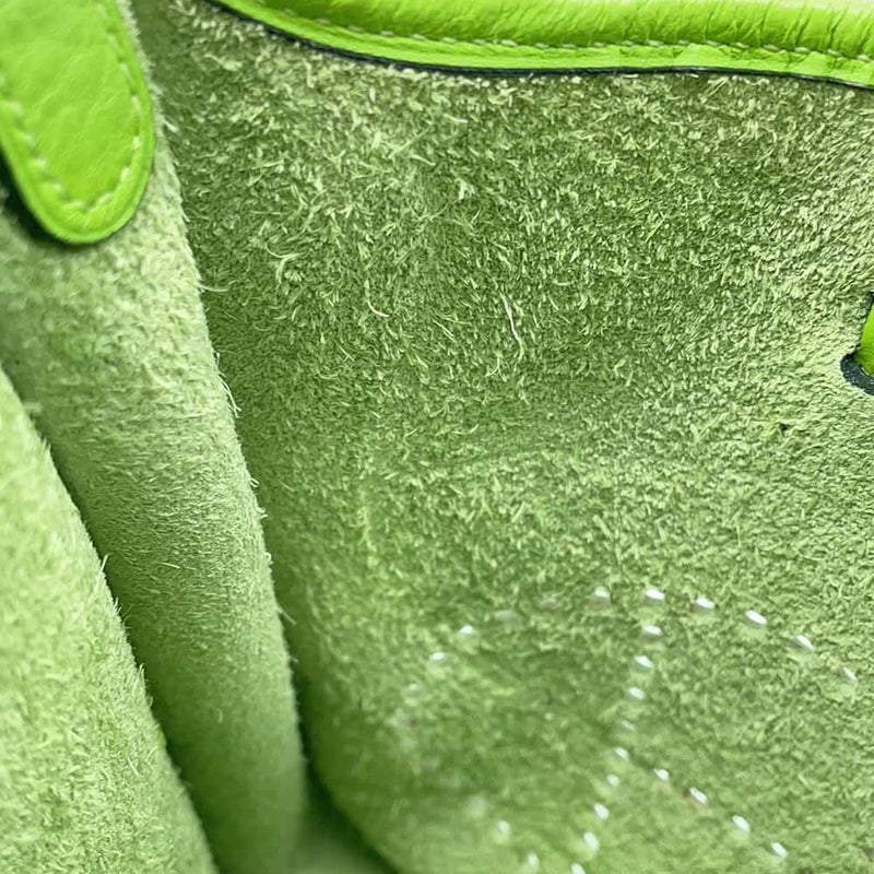 エルメス ショルダーバッグ エブリンTPM アップルグリーン/シルバー金具 トリヨンクレマンス □F刻印 HERMES Evelyne