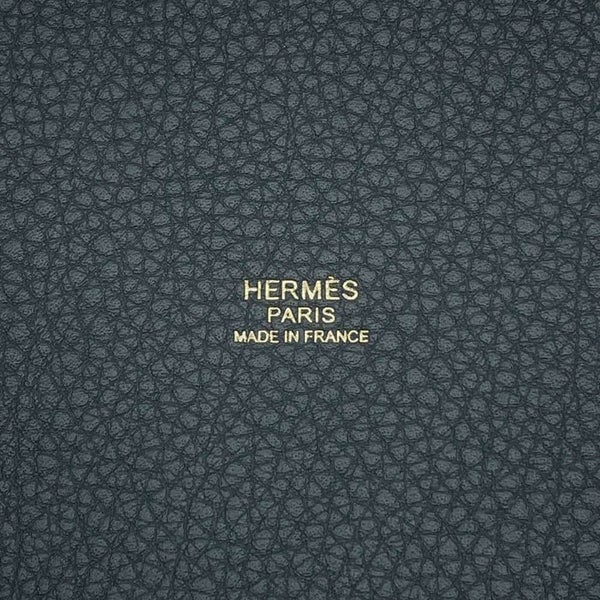 エルメス ハンドバッグ ピコタンロックPM エクラ グリミスティ/ブラック/シャンパンゴールド金具 トリヨンクレマンス W刻印