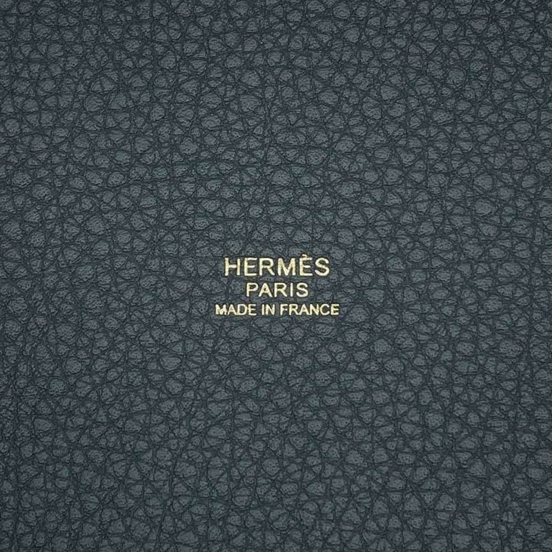 エルメス ハンドバッグ ピコタンロックPM エクラ グリミスティ/ブラック/シャンパンゴールド金具 トリヨンクレマンス W刻印