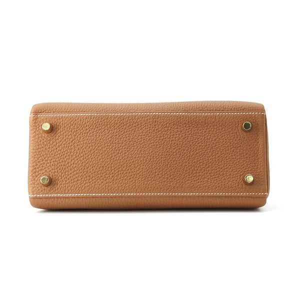 エルメス ハンドバッグ ケリー25 内縫い ゴールド/ゴールド金具 トゴ W刻印 2wayショルダー
