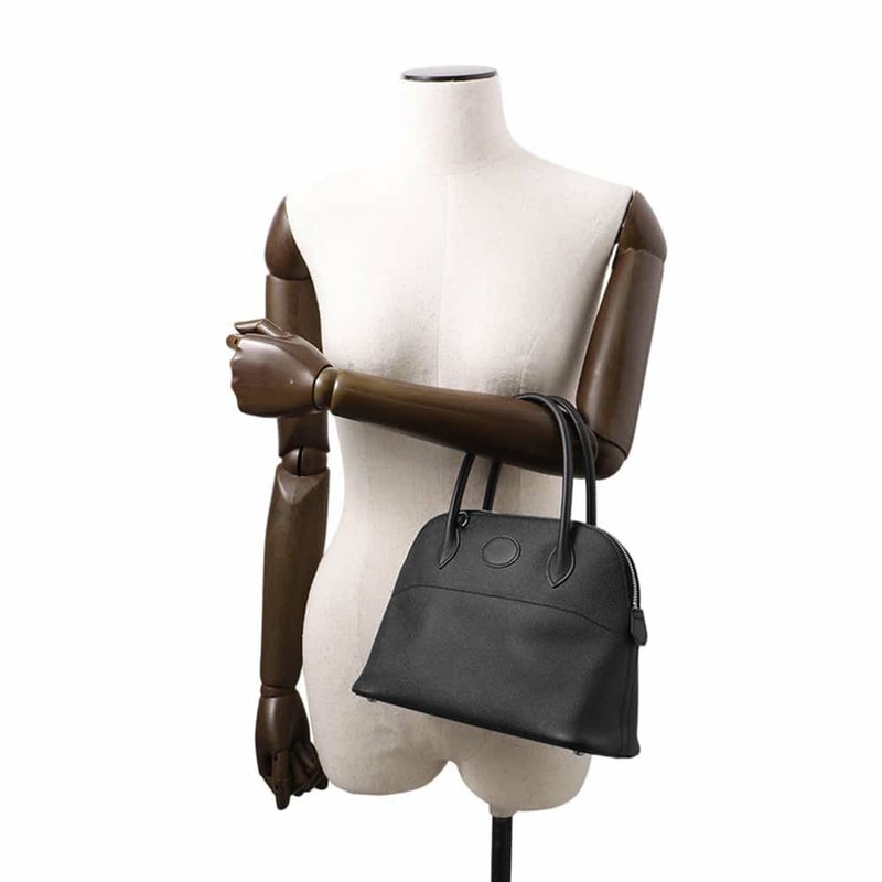 エルメス ハンドバッグ ボリード27 ブラック/シルバー金具 エプソン Y刻印 2wayショルダー 黒