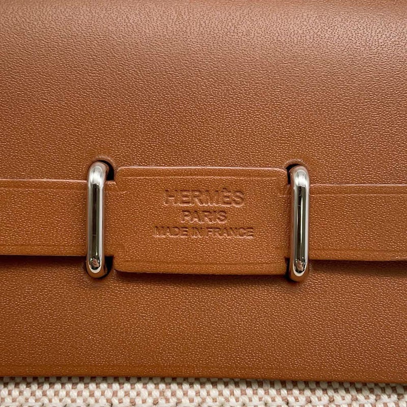 エルメス ショルダーバッグ エールバッグジップ ミニ フォーブ/シルバー金具 トワルミリタリー/ヴァッシュハンター W刻印