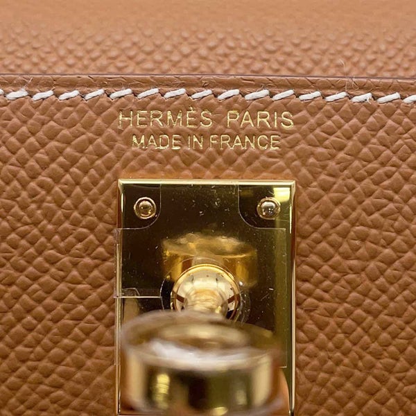 エルメス ハンドバッグ ミニケリードゥ 外縫い ゴールド/ゴールド金具 エプソン W刻印 2wayショルダー