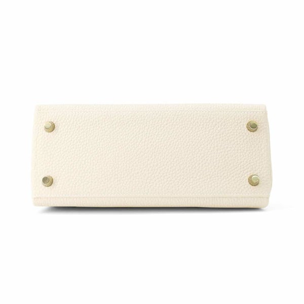 エルメス ハンドバッグ ケリー25 内縫い クレ/ゴールド金具 トゴ W刻印 2wayショルダー