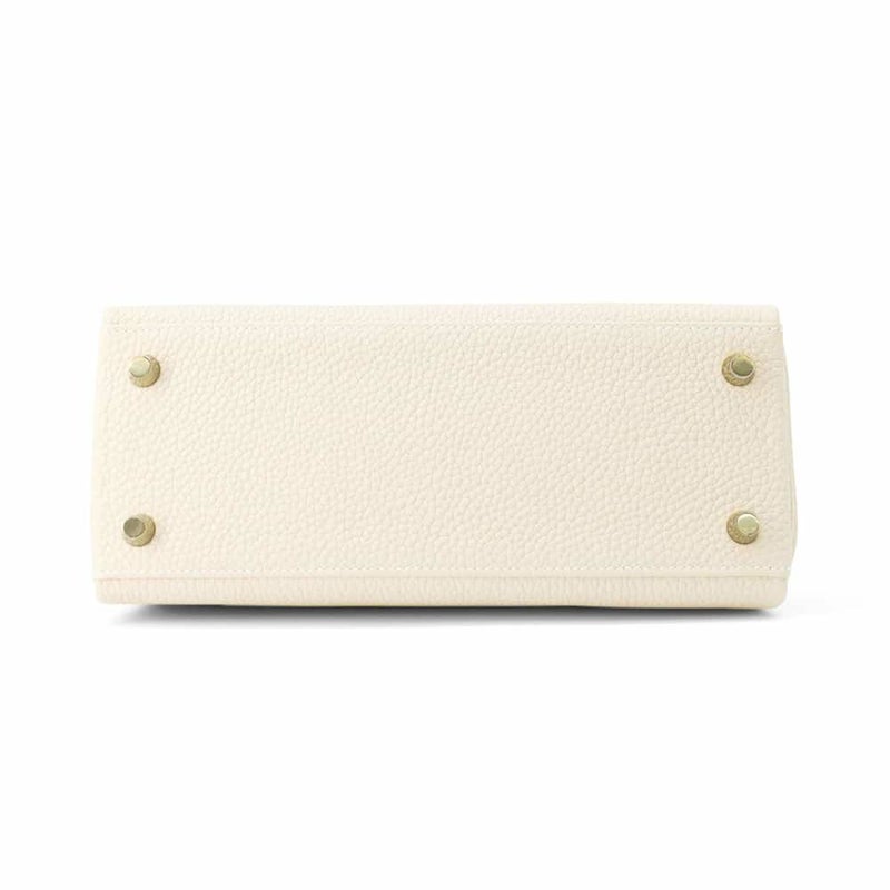 エルメス ハンドバッグ ケリー25 内縫い クレ/ゴールド金具 トゴ W刻印 2wayショルダー