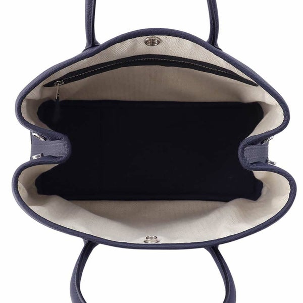 エルメス トートバッグ ガーデンパーティTPM ブルーインディゴ/シルバー金具 ネゴンダ W刻印