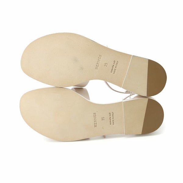 エルメス サンダル サントリーニ デニム レディースサイズ35 HERMES 靴